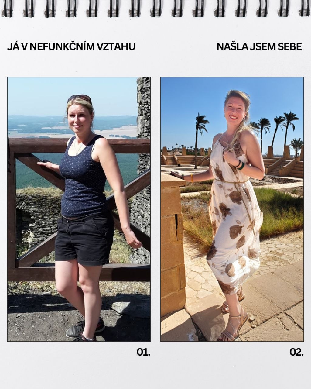 Petra Štenková — před a po na cestě návratu k sobě